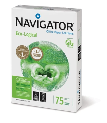 Kanceliarinis popierius Navigator Eco-Logical, A3, 75 g/m², balta, 42 cm x 29.7 cm