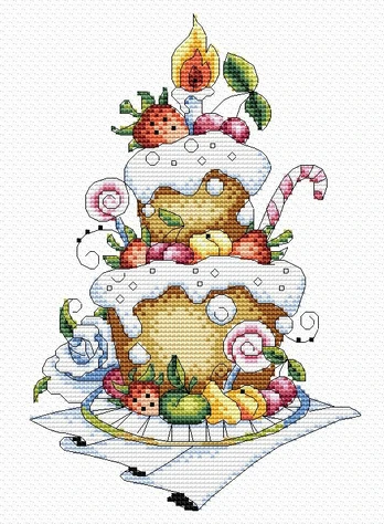Fruit Dessert SM-048 - Siuvinėjimo rinkinys