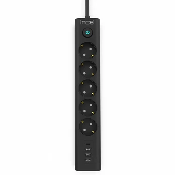 cian technology INCA Steckdosenleiste IPW-44TU 5fach, 3xUSB-A+1xUSB-C, 1,5m