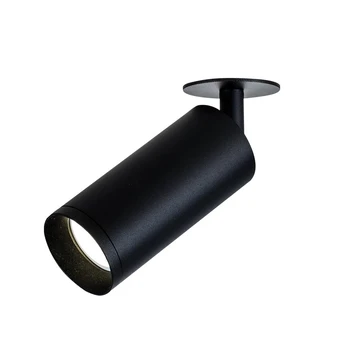 Juodas Įleidžiamas LED Prožektorius 9W 3000K
