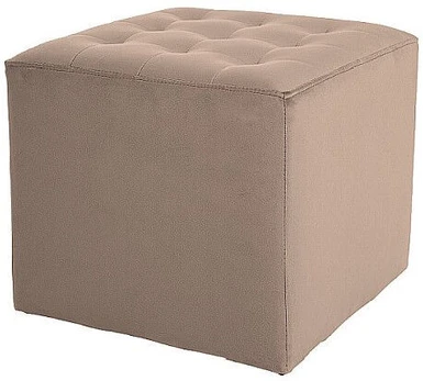Pufas Modern Lori Velvet, smėlio, 39 cm x 39 cm x 34 cm