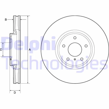 DELPHI BG9152 Brake Disc