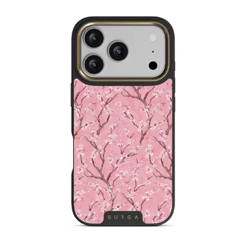 Sakura - iPhone 17 Pro Case, Elite Dark (MagSafe) / Gold