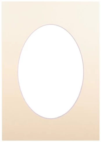Passepartout 21x29.7, biscuit oval