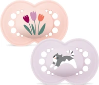 MAM - Original Silk Pacifiers - Pink - 16-36 months kaina