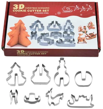 ATL DA542A Świąteczne foremki do ciastek 3d 8szt