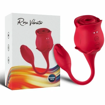 ARMONY Pink Clitoris Sucker & Vibrator 10 Modes Red - Waterproof USB