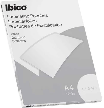 Ibico Lamineringslommer A4 Basic Light 80my - (100 stk.)