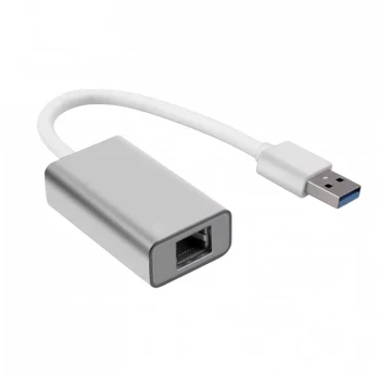 Adapteris LAN / USB-A, sidabro sp.