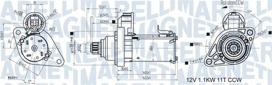 Starteris MAGNETI MARELLI 063721533010