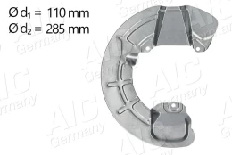 Apsauginis skydas, stabdžių diskas AIC 58832 kaina