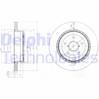 Stabdžių diskas DELPHI BG4287
