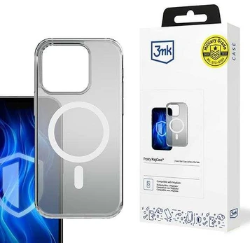 3MK Frosty MagCase iPhone 15 Pro balta/baltas