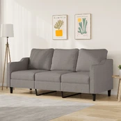 Trivietė sofa, taupe spalvos, 180cm, audinys kaina