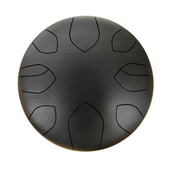 Juodas liežuvėlių būgnas (tongue drum) 30cm