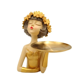 Serviravimo lėkštė "Mergaitė", h 30 cm : Spalva - Balta