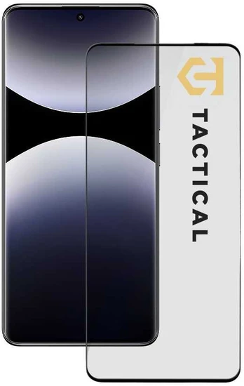 Dėklas Tactical Glass Shield 5D, skirtas Xiaomi Redmi Note 14 Pro 5G Juodas