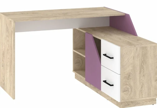 Rašomasis stalas Pax Pax-03, rudas/violetinis