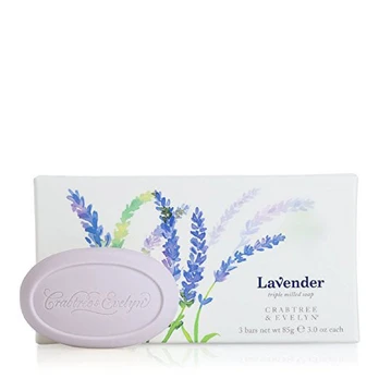 Set Trio Crabtree & Evelyn Lavander Hydrating Soap Bar, 3 vnt., 85 g
