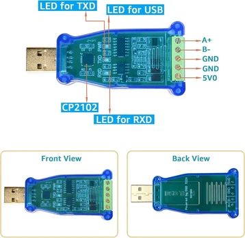 Dsd Tech Sh-u10 usb į rs485 keitiklis, skirtas modbus