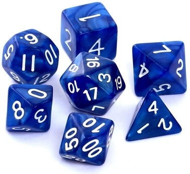 Žaidimo kauliukai Rebel RPG Dice Set - Dark Blue