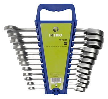 Ratcheting combination wrench set 12 pcs 8-19mm Irimo