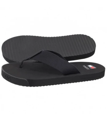 Tommy Hilfiger Tjm Elevated Flip Flop Black EM0EM01393 BDS (TH1083-a)