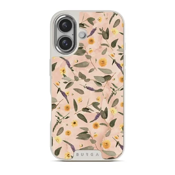 Sunday Brunch - Flowers iPhone 16 Case, Elite Light (MagSafe) / Silver