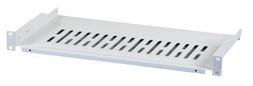 1U Rack 19 Shelf 250mm Rack 19 Perforated Grey