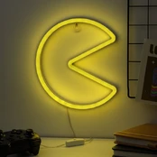 Pac Man Wall Mountable LED Neon Light kaina