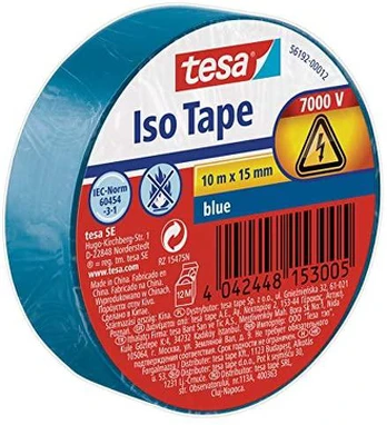 Tesa Taśma izolacyjna 10m 15mm mėlyna