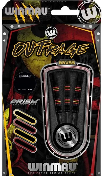 Smiginio strėlytės Winmau Outrage, 20 g, žalvarinės
