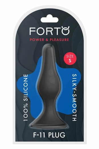 FORTO F-11 LUNGO Small Black Premium Silicone Model with Suction Base