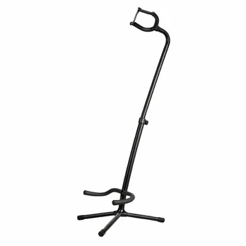 Universalus gitaros stovas, juodas, metalinis, iki 80 cm