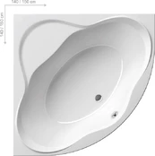 Vonia Ravak NewDay, 150 x 150, C661000000 kaina