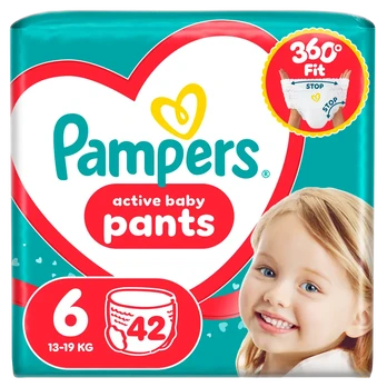Pampers Active Baby Sauskelnės, 6 Dydis, 42 vnt.