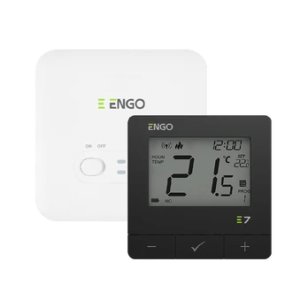 Engo Controls Engo E7 belaidis termostatas 16A, juodas
