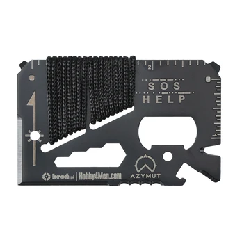 Azymut Tool Card Multitool Daugiafunkcinis įrankis – išgyvenimo žemėlapis