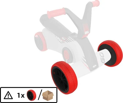 BERG GO² SparX Raudona - Front Wheel