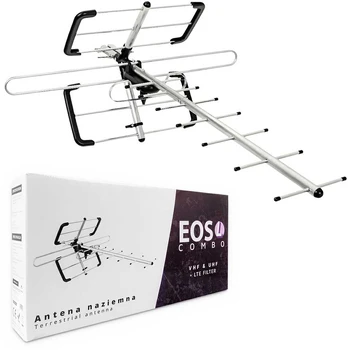 Antena DVB-T2 Spacetronik EOS PRO Combo Baltas