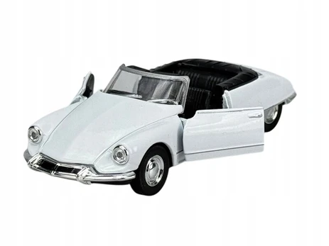 Welly "old Timer" Citroen Ds 19 Cabriolet, baltas, 1:34, metalinis modelis