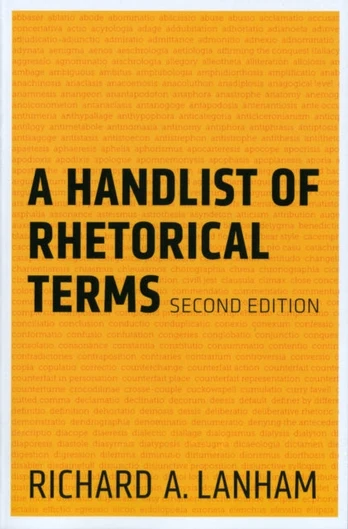 Handlist of Rhetorical Terms