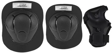 Kūno dalių apsaugos priemonė Nils Extreme Protector Set, S, juoda sp.