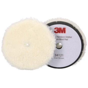 Polishing fur, disc, material: Wool, diameter: 130 mm, 6 pcs