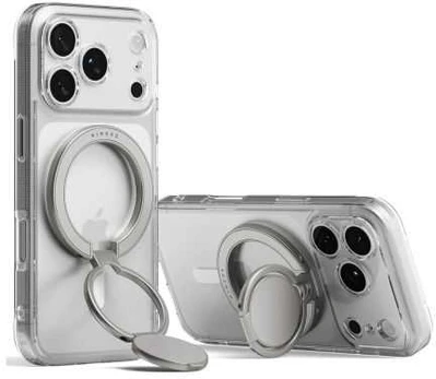 Ringke Dual Magnetic Holder Ring Satin Sidabrinis