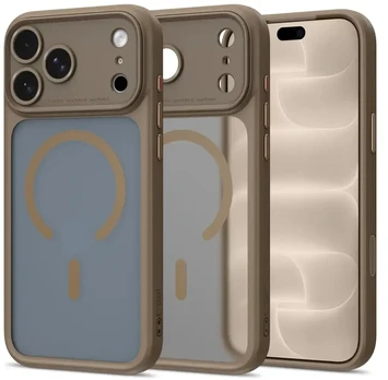 Matinis ruda dėklas Apple iPhone 17 Pro / 18 Pro telefonui "Tech-Protect MagPeak Magsafe CC"