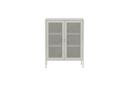 Misha - Low cabinet mesh doors - White