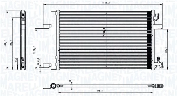 Kondensatorius, oro kondicionierius MAGNETI MARELLI 350203760000
