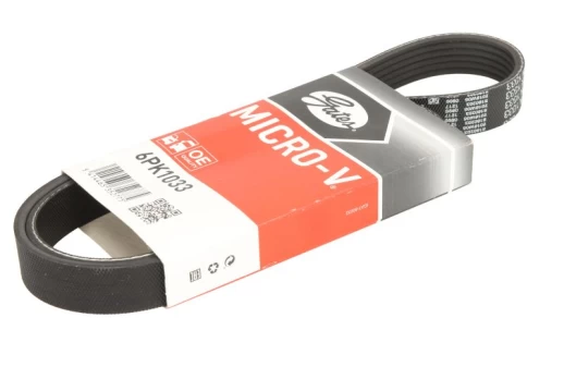 V formos rumbuoti diržai GATES 6PK1033