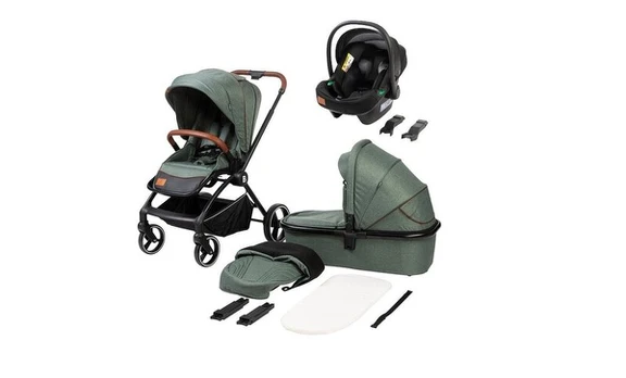 Universalus vežimėlis BabyTrold Alex 3in1, forest